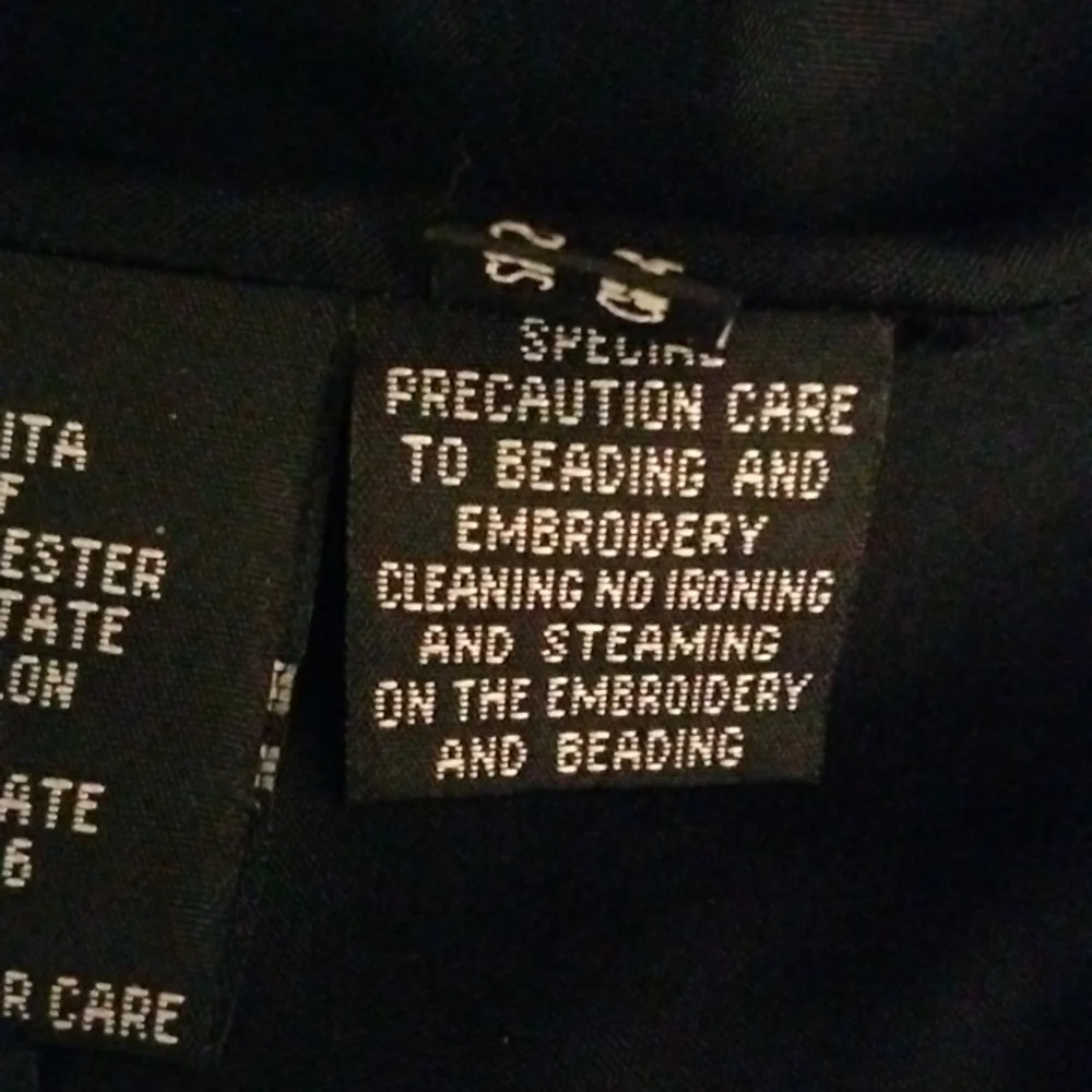 Vintage Moshita Couture Embroidered Jacket W/Rhinestone Accents - Picture 13 of 13